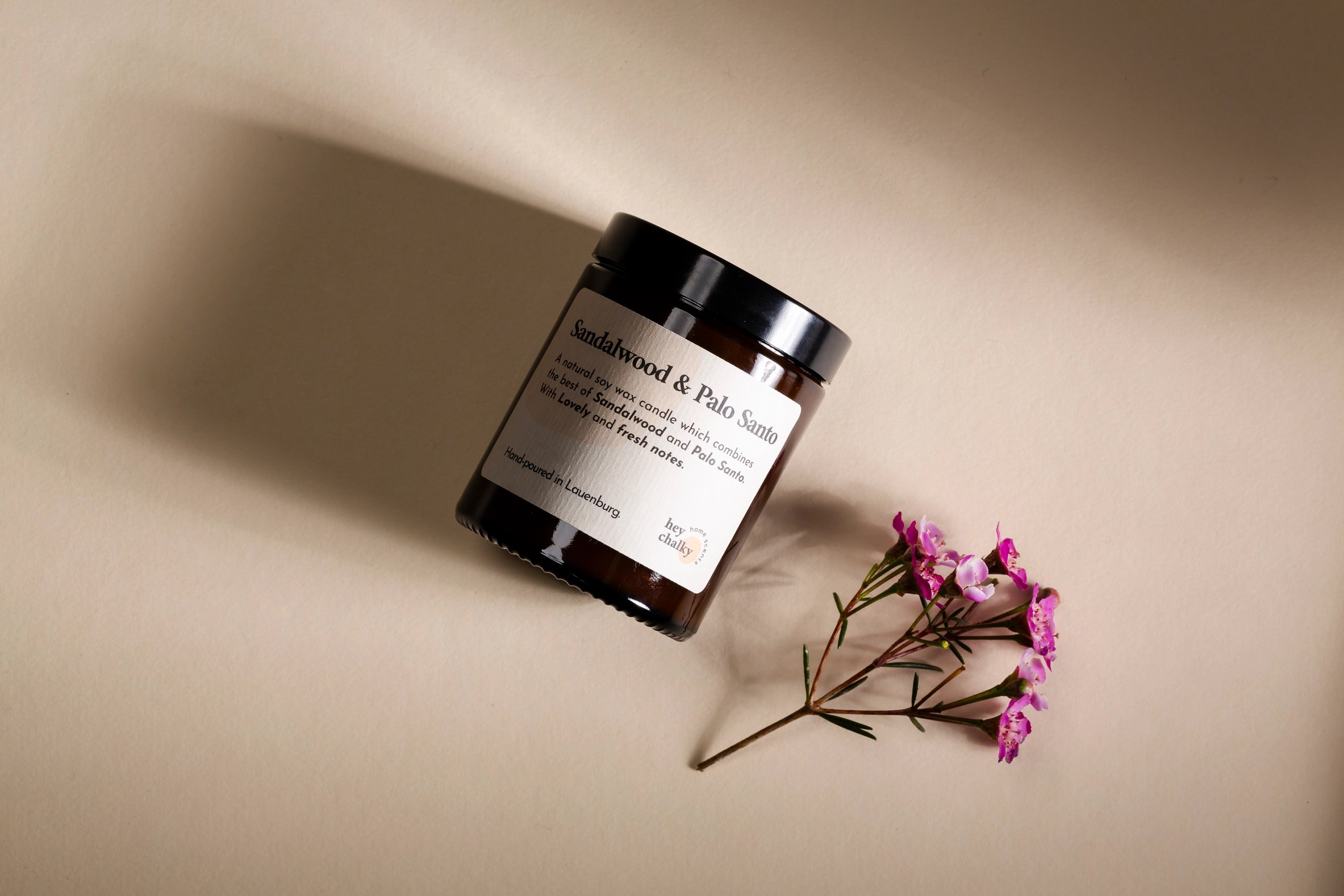 Sojakerze Sandelholz & Palo Santo, 155 g