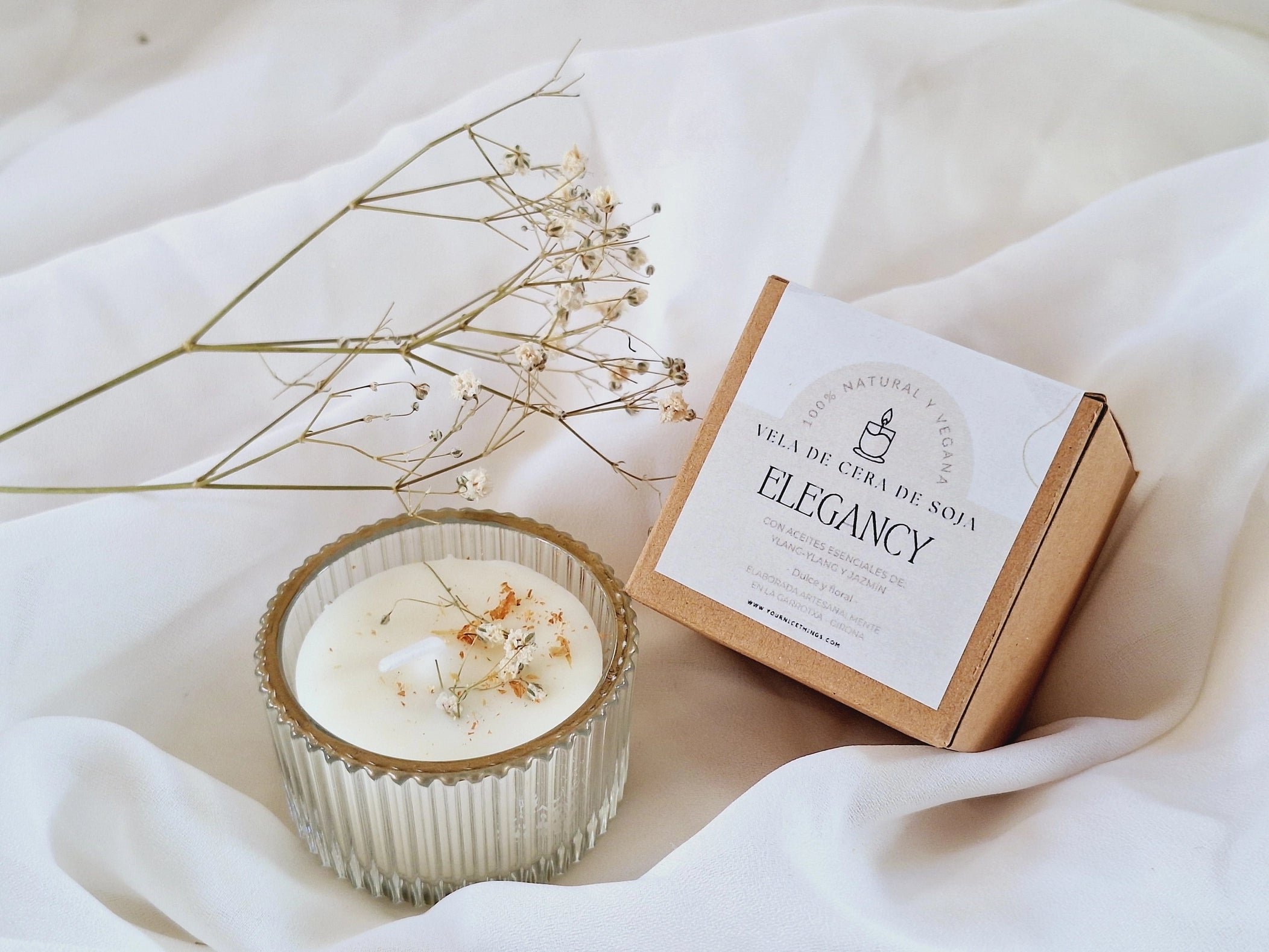 Mini-Sojakerze im Glas mit Ylang-Ylang und Jasminduft