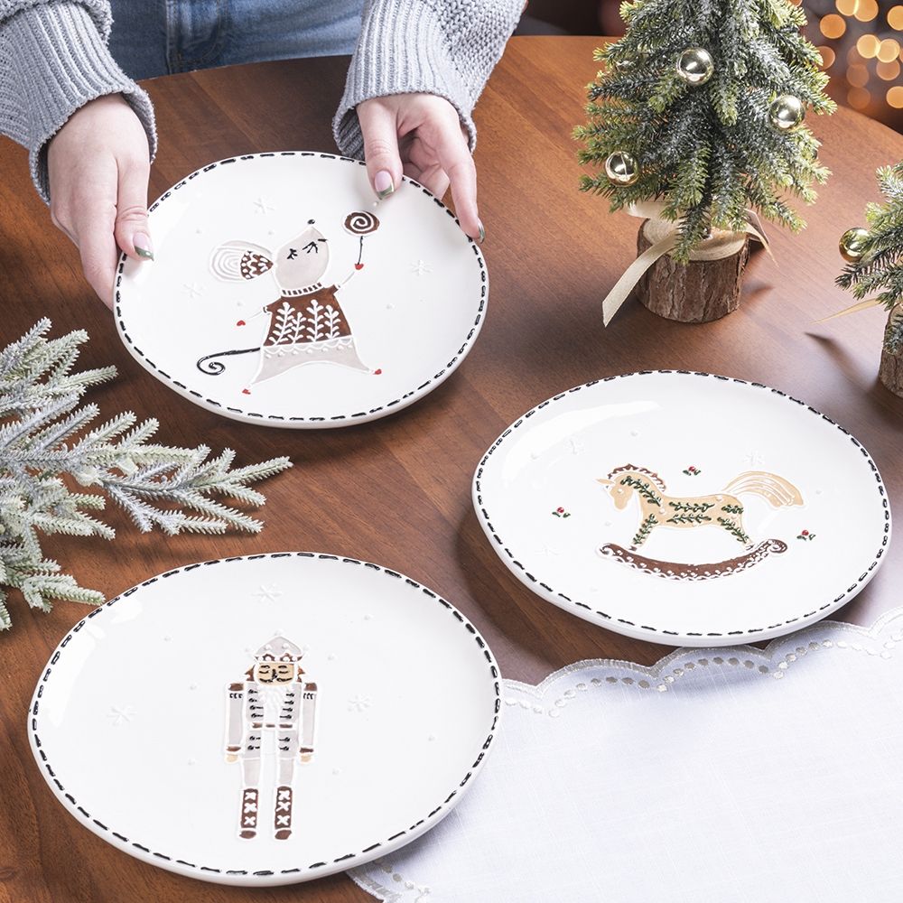 XMAS RELIEFTELLER 3ASS 20,5 CM