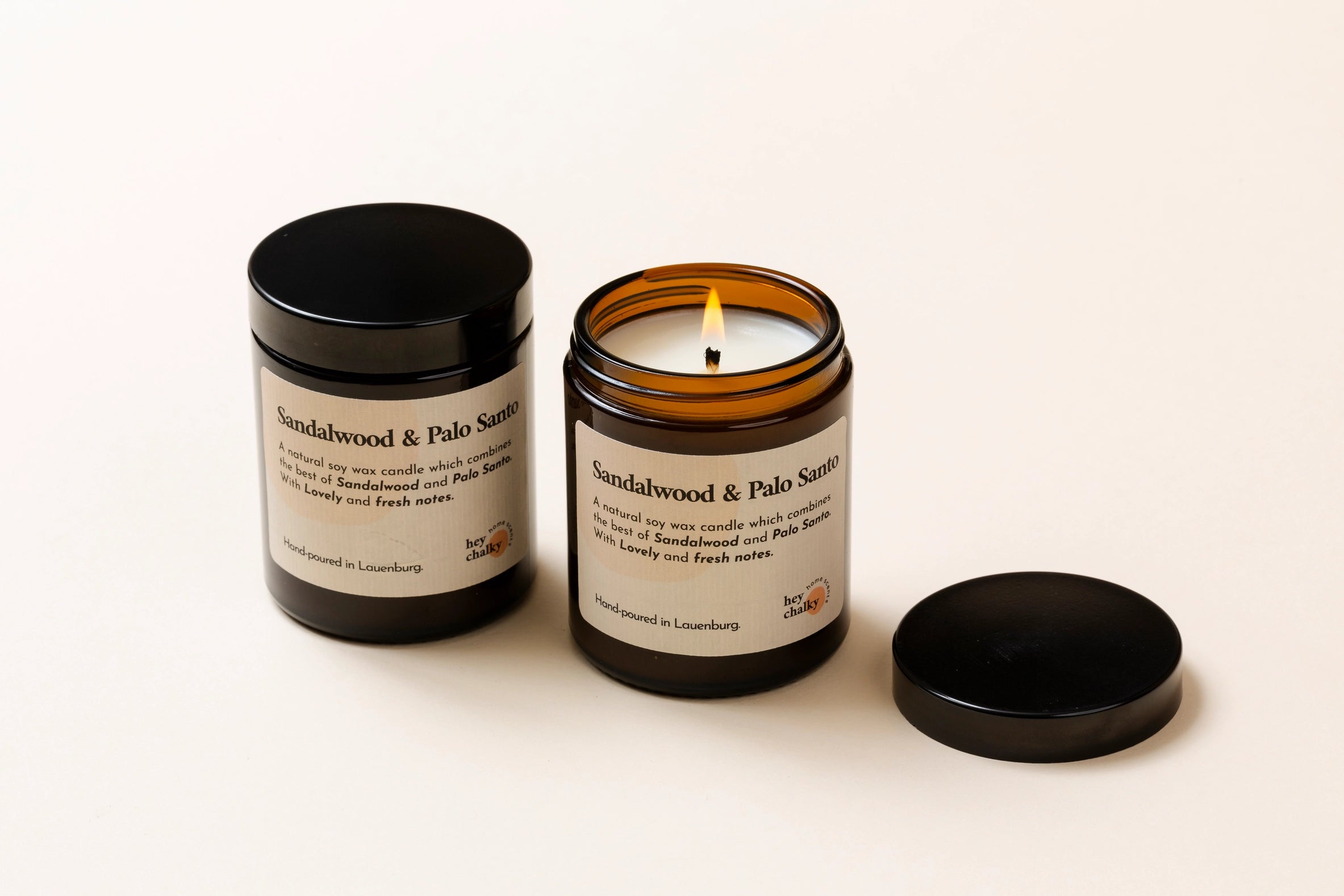 Sojakerze Sandelholz & Palo Santo, 155 g