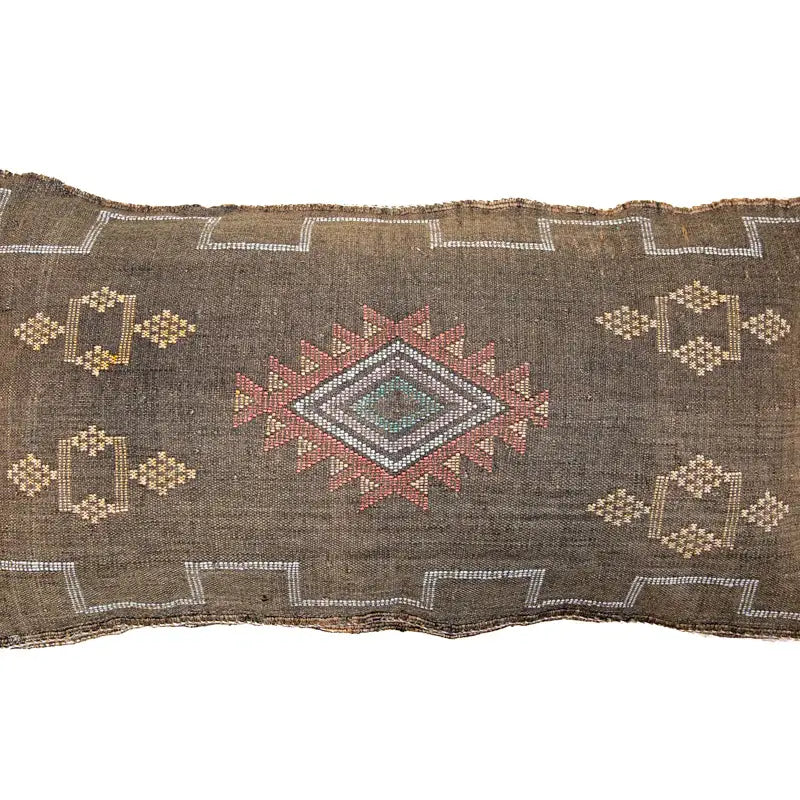 Marokkanischer Kaktusseiden-Kissenbezug – Handgefertigtes Sabra-Kissen