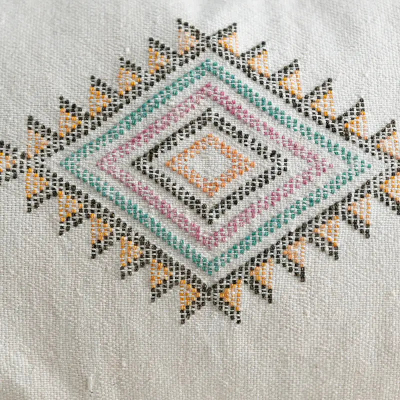 Marokkanischer Kaktusseiden-Kissenbezug – Handgefertigtes Sabra-Kissen