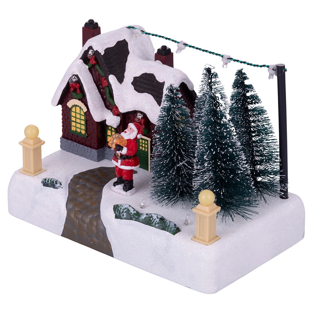 WEIHNACHTSDORF-SZENE 17X10X12CM 2 SORTIMENT