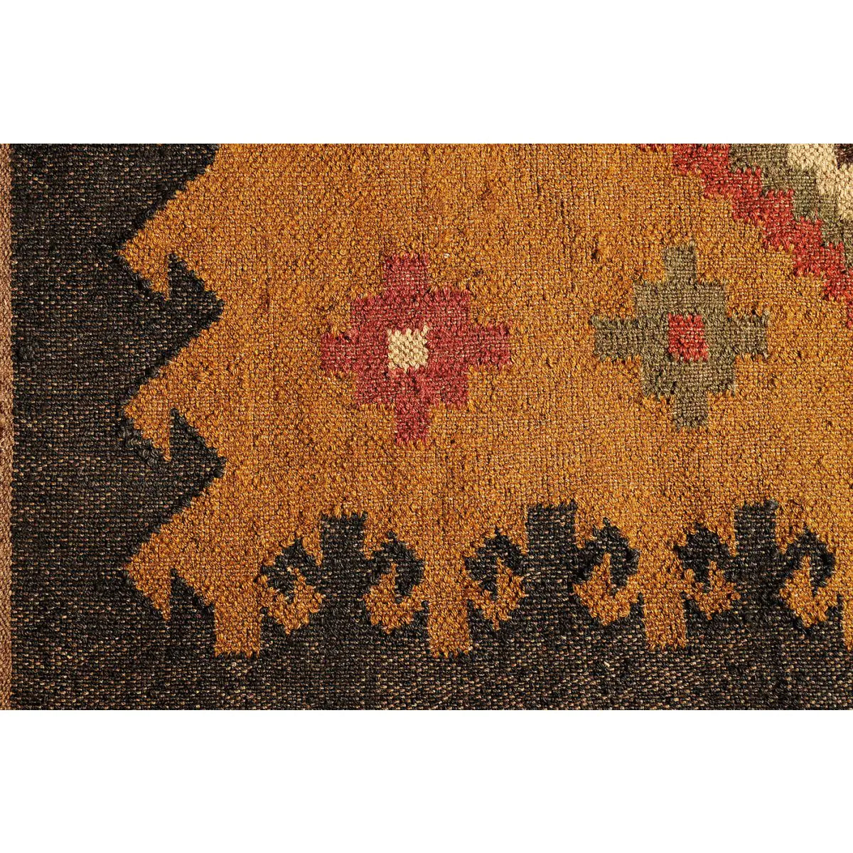 Kilim Ottoman Wolle und Jute Motiv Ankara