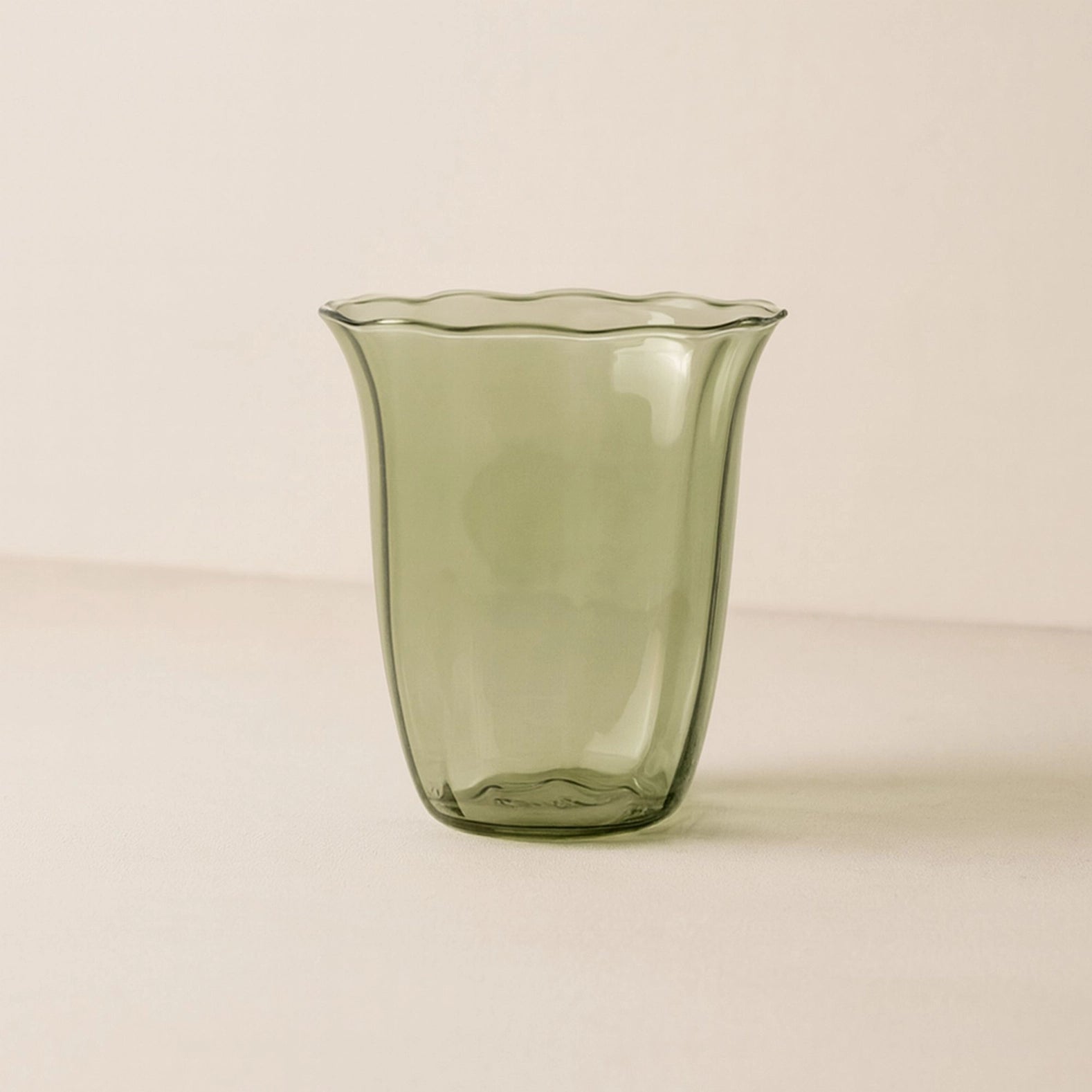 4ER-SET EDEN-BECHER 35,5 CL AUS GRÜNEM GLAS