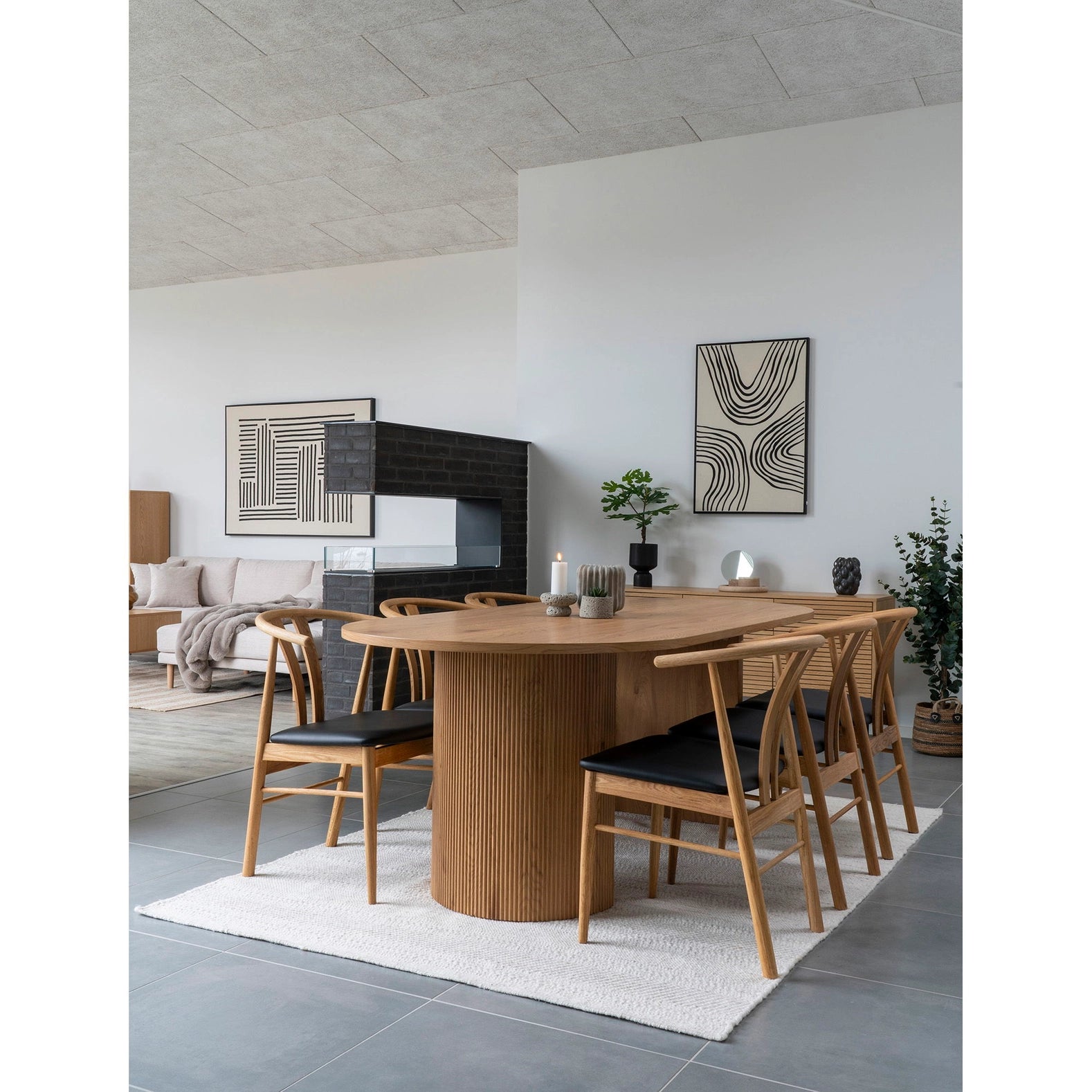 Boavista Esstisch - Esstisch. Natur 100x210x75 cm