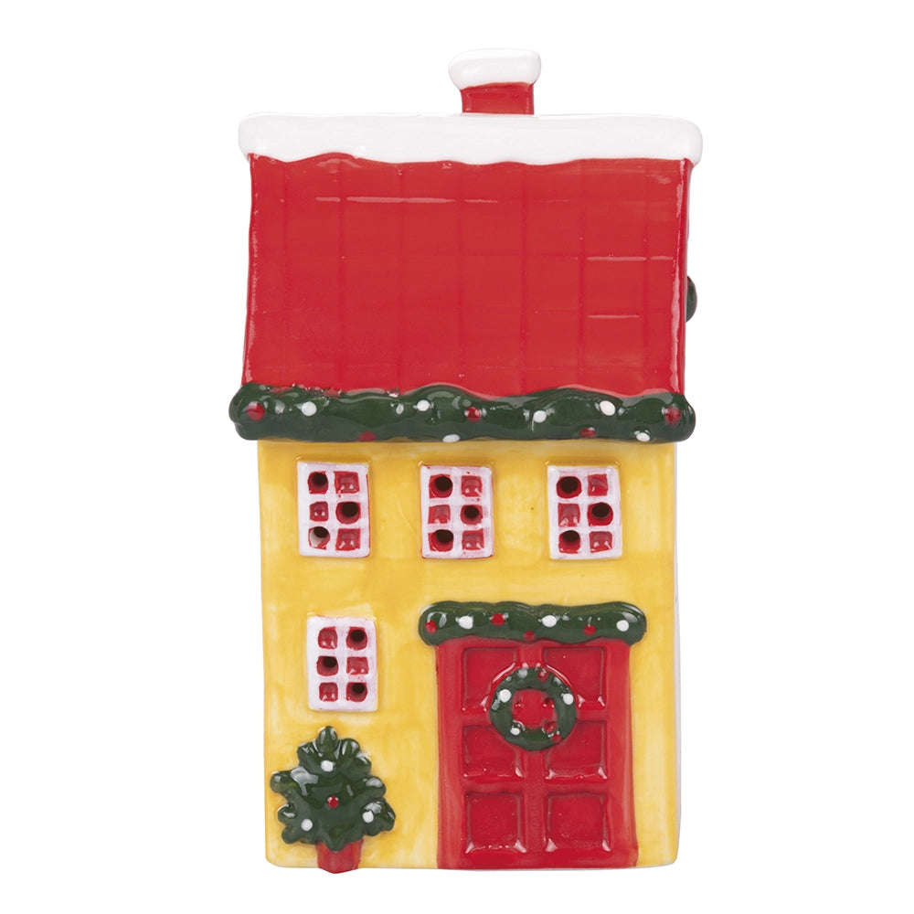 XMAS KERAMIKHÄUSCHEN LED 8*8,4*15 CM