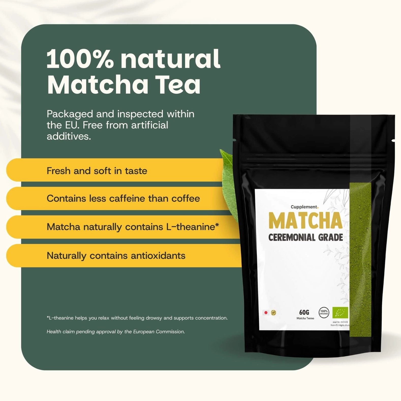 Matcha-Pulver Zeremonienqualität 60 Gramm