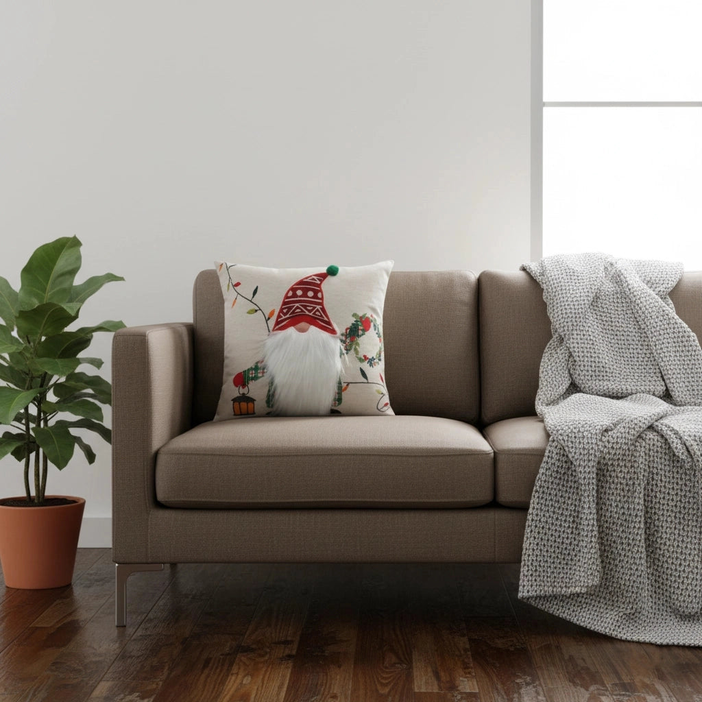 Kerstkissen mit Wichtel & Festliche Lichter – Urbane Hide