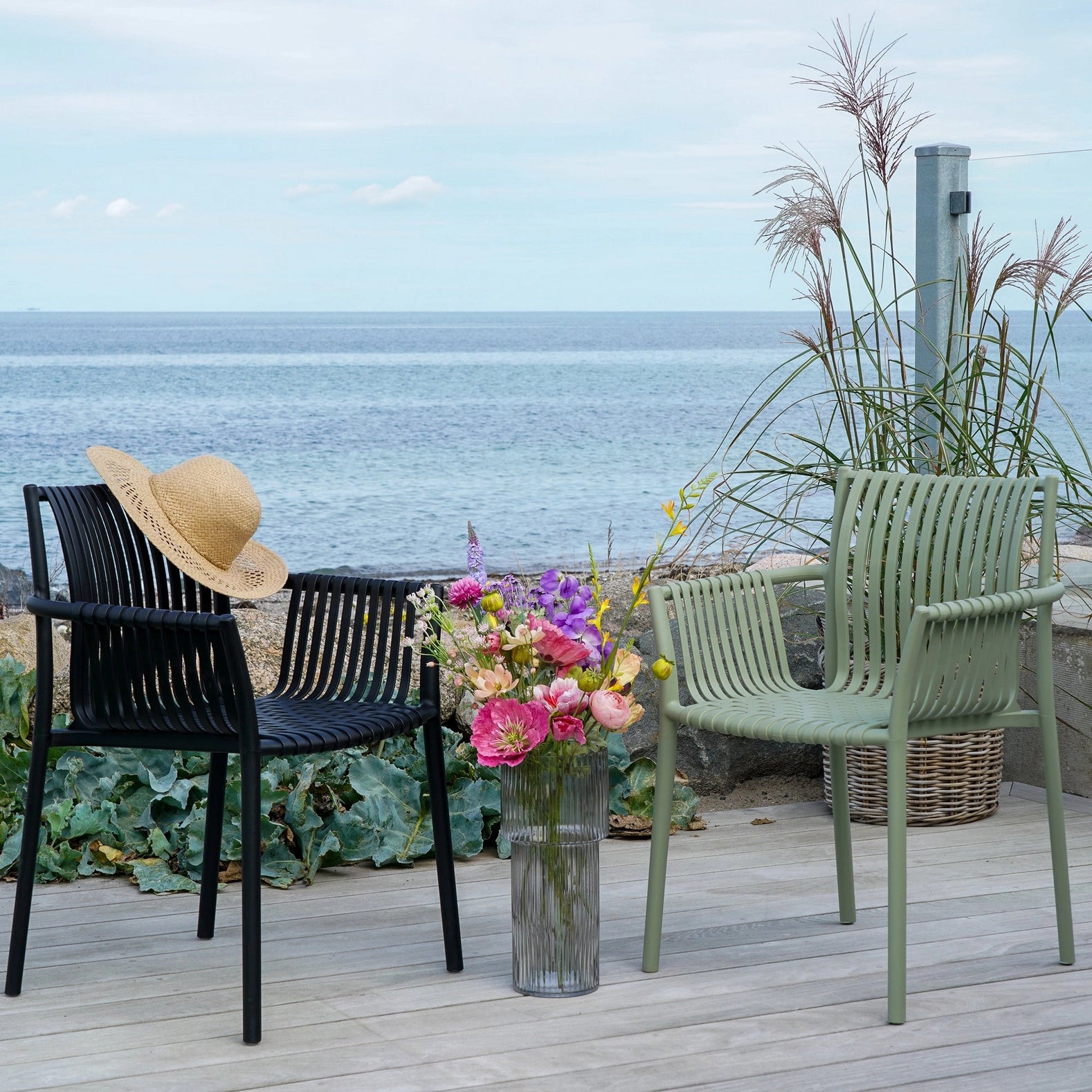 Tulsa Gartenstuhl - Polypropylen, stapelbar, grün