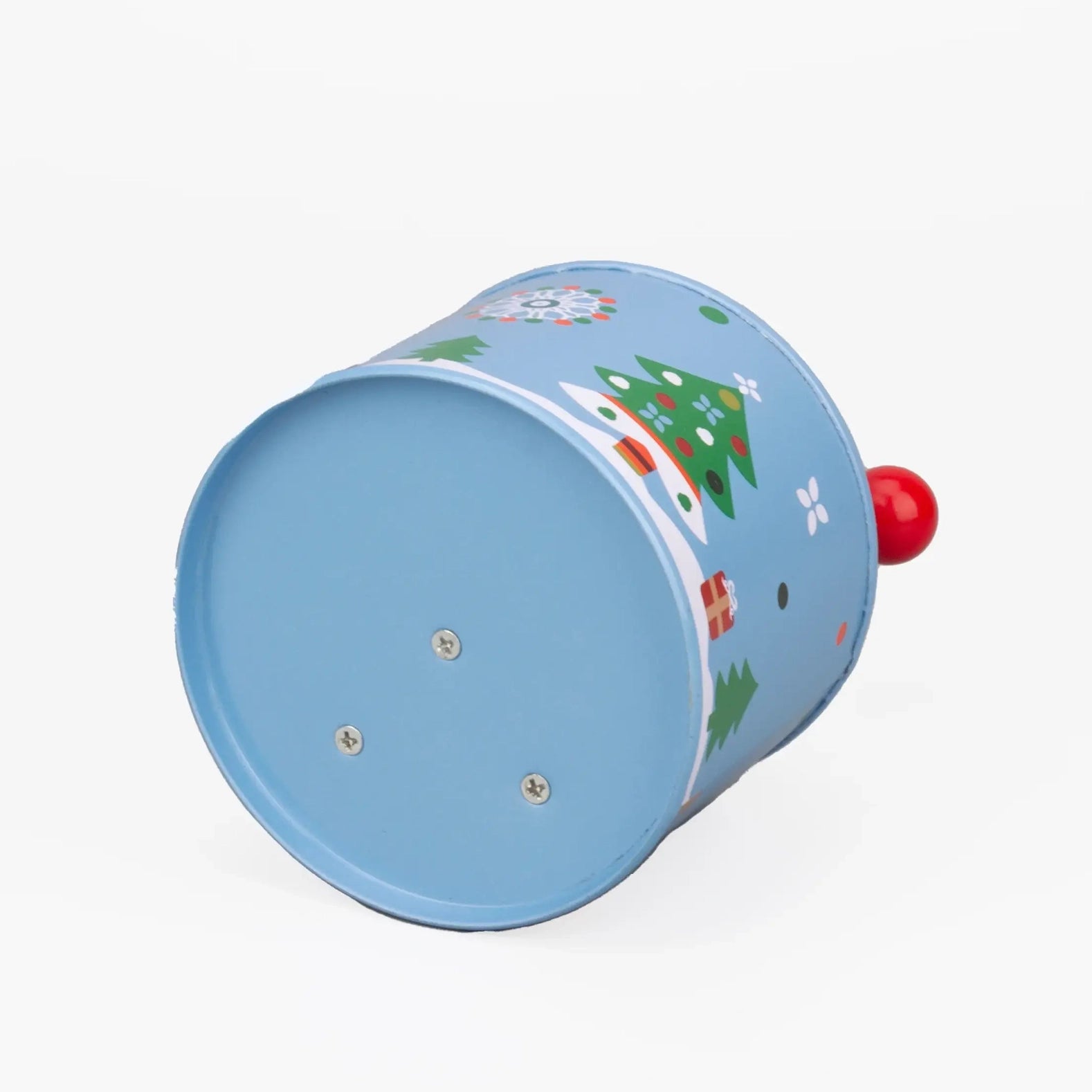 Blechfass-Handkurbel-Spieluhr - Weihnachtsthema