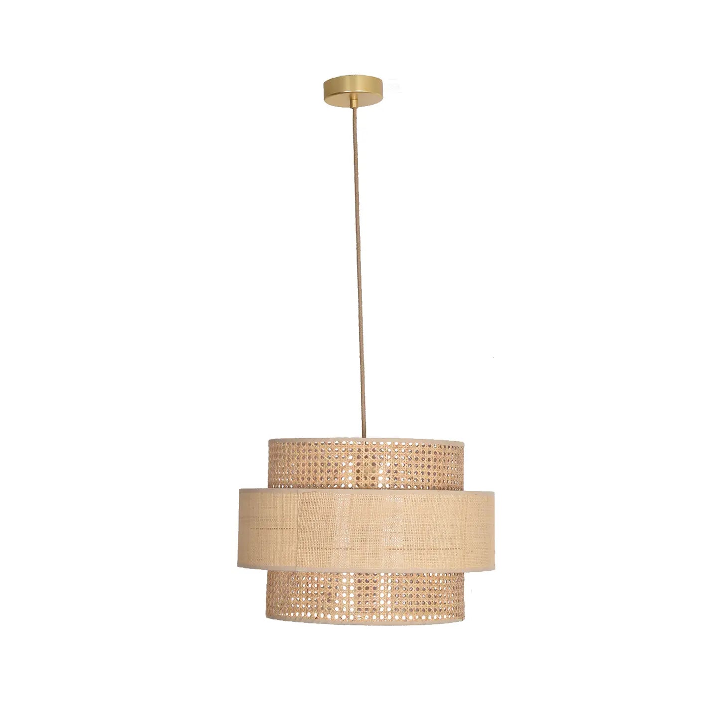 Großer Lampenschirm für Solar-Hängeleuchte aus natürlichem Raffia, Ø 50 cm, H 35 cm