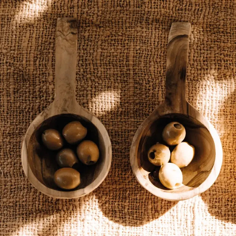 Schale Teakholzgriff