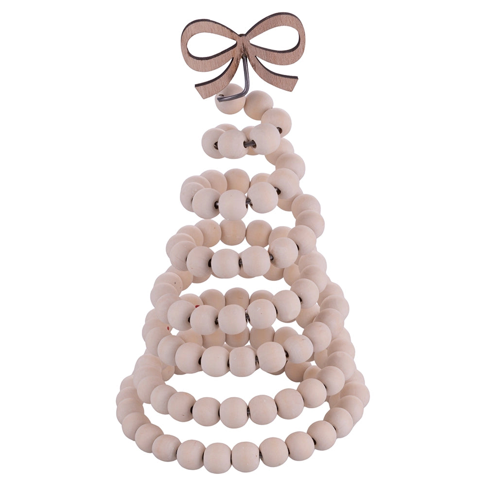 XMAS SCHNEEFLOCKEN WEIHNACHTSBAUM HOLZ 27 CM